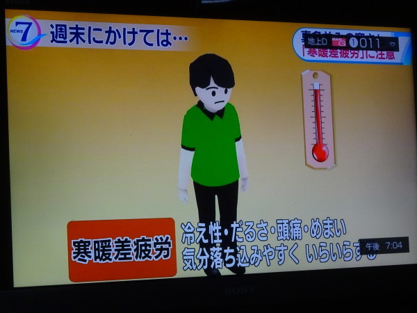 師走で最高気温が25度以上の「夏日・寒暖差疲労に注意！…2018/12/4_f0231709_00061020.jpg