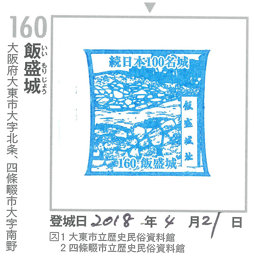 太平記を歩く。 その164 「飯盛山城跡」 大阪府大東市_e0158128_19390981.jpg