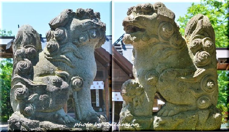 端野神社　狛犬　北見市_a0315942_20421577.jpg