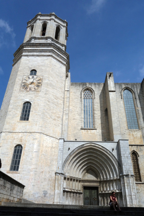 ジローナのカテドラル Cathedral of Girona サン・フェリウ教会 Basilica of Sant Feliu カタルーニャ地方 スペイン 2018年9月 バルセロナの旅(8)_f0117059_12455686.jpg