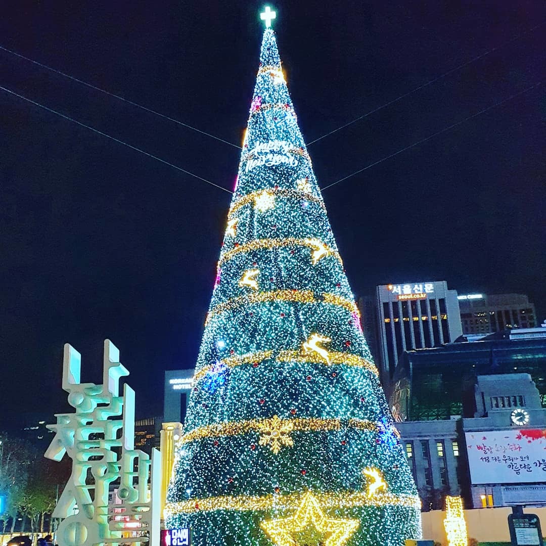 ソウル市庁前のクリスマスツリー18 今日はこんなことしました 韓国