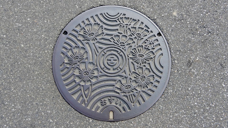 舞台探訪地の蓋037「らき☆すた」久喜市鷲宮駅～鷲宮神社周辺のマンホール蓋_e0304702_19302427.jpg