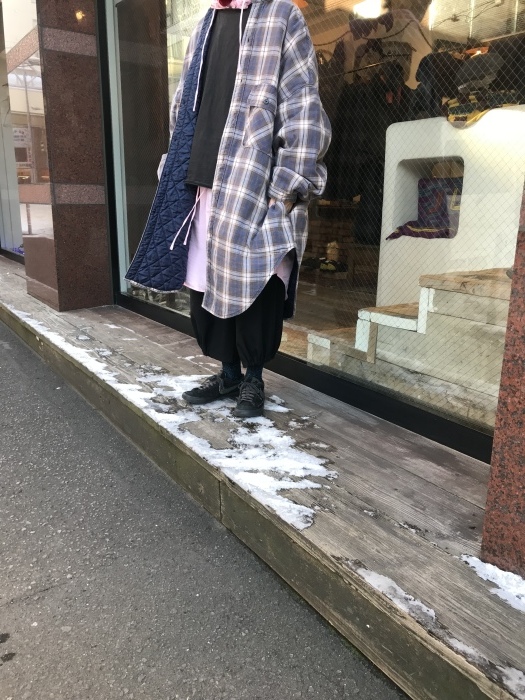 ネルチェック×キルティングスラッピーシャツコート : SAPPORO STAFF BLOG