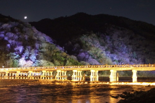 嵐山 渡月橋のライトアップ 河童のつぶやき