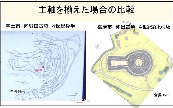 比較してみた　向野田古墳と沖出古墳１　４世紀後半　竪穴式石室　石棺_c0222861_21273394.jpg