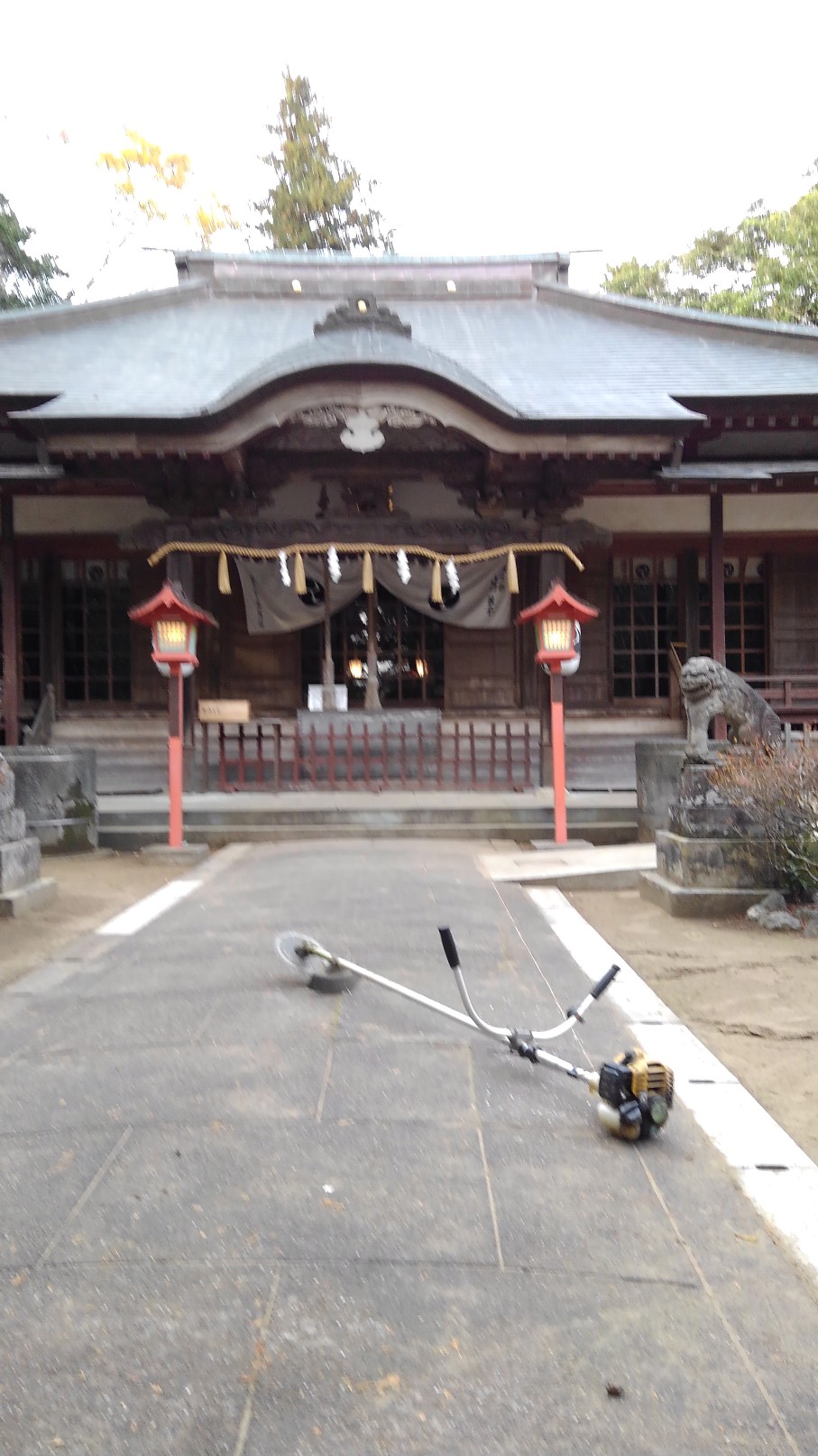 熊野神社、年越しの掃除(総代、社友会)_d0023692_13415820.jpg