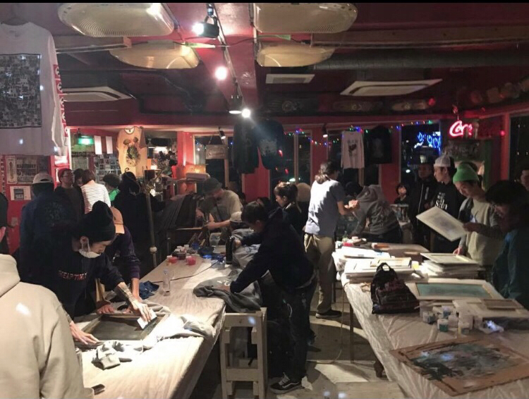 新年\"初手刷り祭\" シルクスクリーン手刷り祭 シルクdaカーニバルを江の島CurryDiner オッパーラにて１月１３日に開催しまーす❣️_d0106911_20285198.jpg