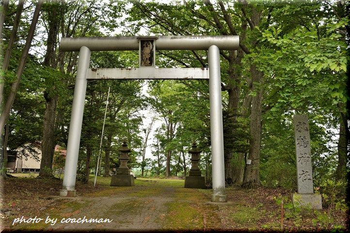 札鶴神社　田中型狛犬　清里町_a0315942_20540050.jpg