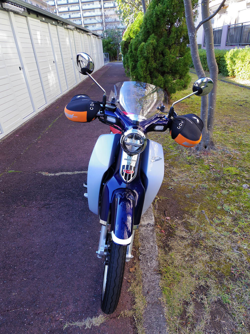 スーパーカブ125cc グリップヒーター取り付け 喜びを伝える 喜傳 スーパーカブ125cc グリップヒーター取り付け 喜びを伝える 喜傳