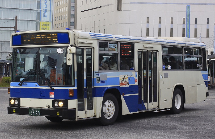 岡山駅前バス撮影 18 10 1 岡電58mc旧塗装 適鉄 3rd