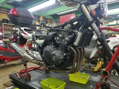 CB400SF(NC42) 車検整備 ブレーキ_e0114857_08465058.jpg