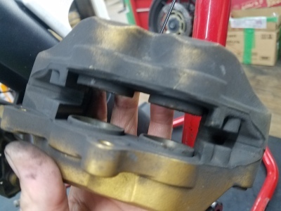 CB400SF(NC42) 車検整備 ブレーキ_e0114857_08473066.jpg