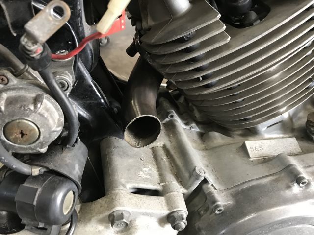 XV750 カスタム マフラー制作 ムズすぎる!_a0164918_19121265.jpg