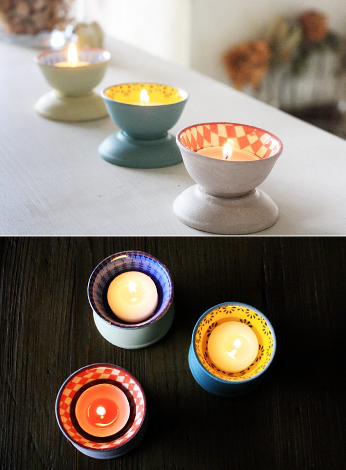 ポーリッシュポタリー きのこ キャンドルホルダー ポーリッシュ