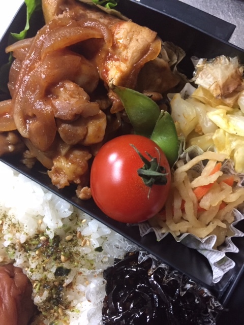 鶏のデミ煮込み弁当_a0072146_09034212.jpg