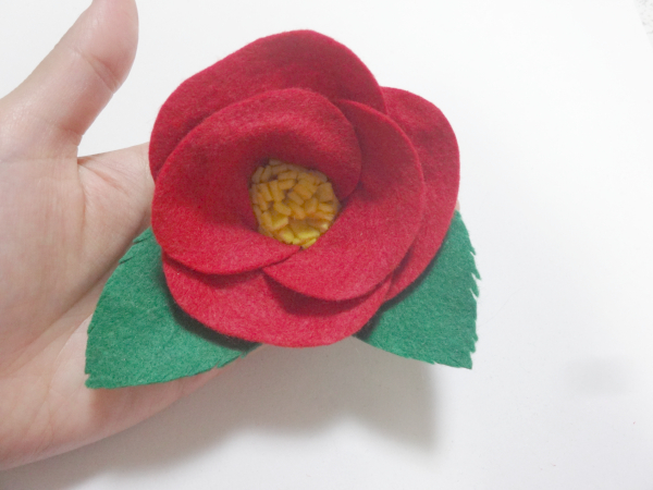 レシピ フェルト椿の作り方 Maruwa Taroのfelt Factory