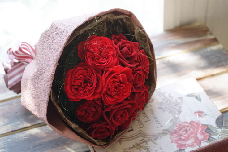 #12本のバラの花束_a0136507_21370714.jpg
