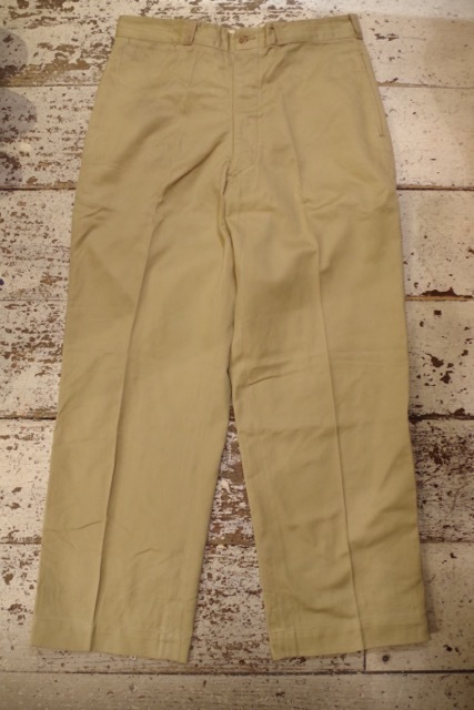 1950\'s US ARMY KHAKI TROUSERS_b0275845_19261413.jpg