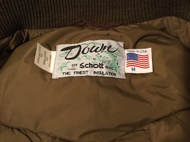 米国ブランド『Schott』ダウンジャケット_d0174308_16084131.jpeg