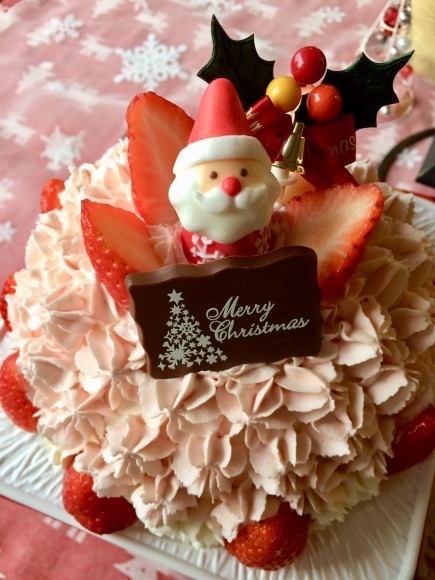クリスマスイブ苺のドームケーキ 嬉しいクリスマスプレゼント Pete Cafe2