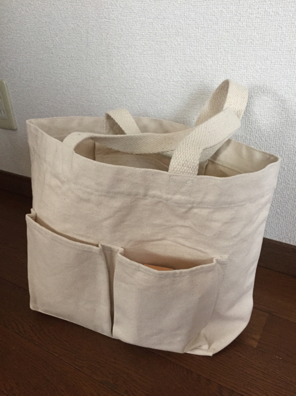 無印良品 オーガニックコットン マイトートバッグをオムツ収納に ハツカネズミのごとく 無印良品 オーガニックコットン マイトートバッグをオムツ収納に ハツカネズミのごとく