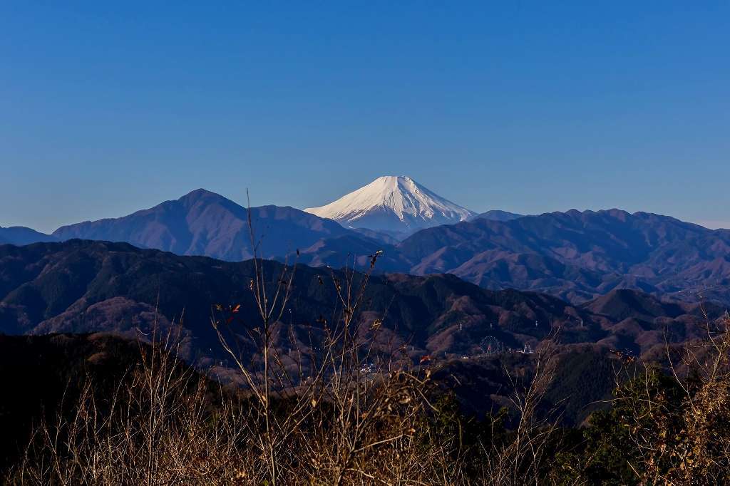 高尾山から見た富士山 あだっちゃんの花鳥風月