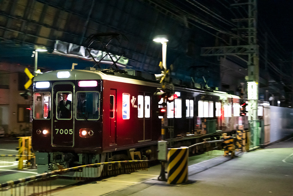 へ へ W へ 能勢電70系71f阪神尼崎から出場 鉄道ばっかのブログ