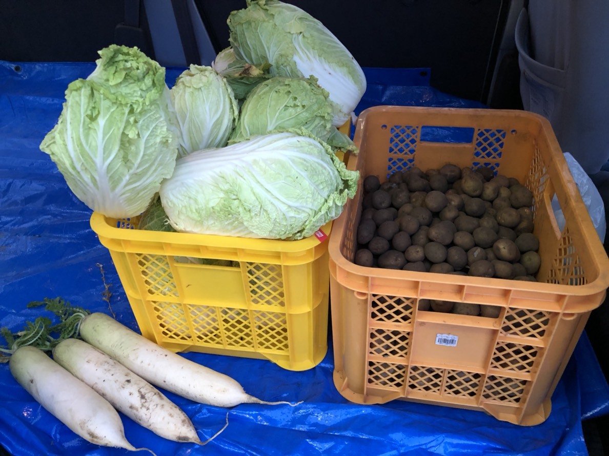 青森県三沢市の有限会社五日市青果さまから野菜のご寄付を賜りました 沙羅双樹の会 活動報告 青森県三沢市の有限会社五日市青果さまから野菜のご寄付を賜りました 沙羅双樹の会 活動報告