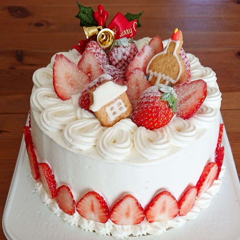 クリスマスケーキ25日版_a0113430_07552405.jpg
