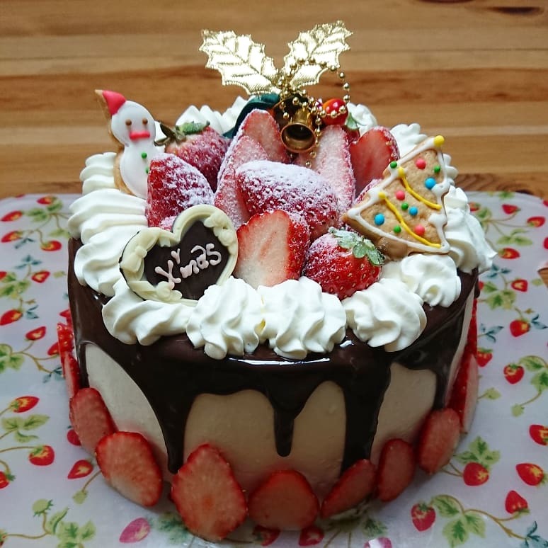 クリスマスケーキ25日版_a0113430_07565743.jpg