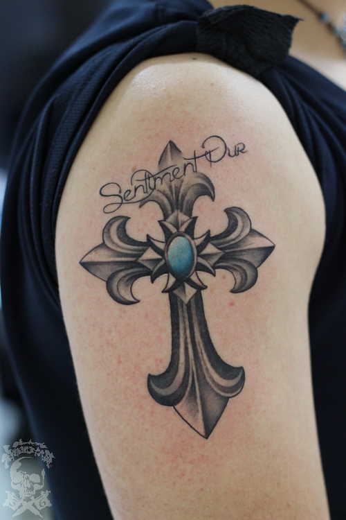 十字架 クロス タトゥー 彩躯術三十六房 Chamber36tattoostudio
