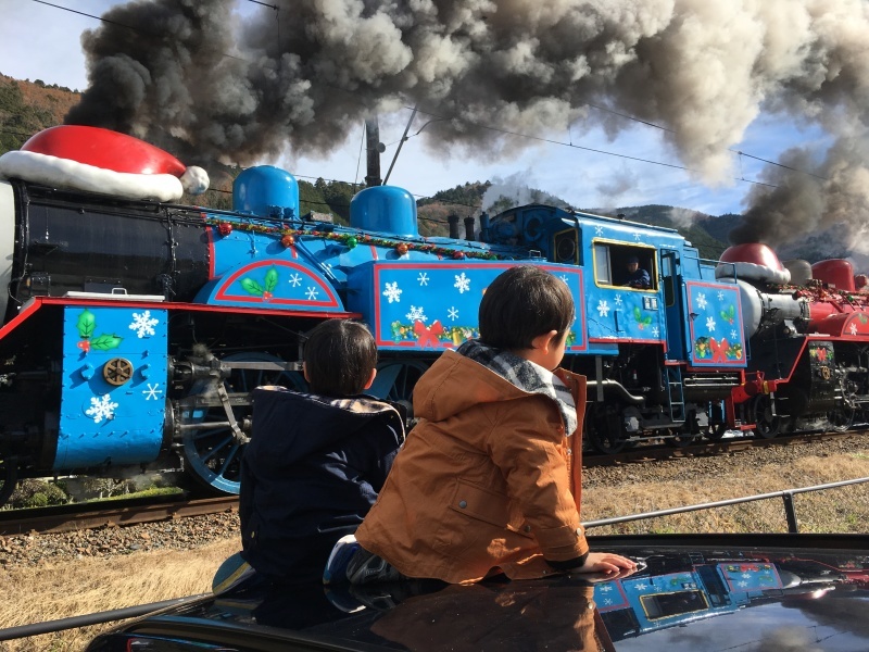 大井川鐵道クリスマストーマス ジェームスの重連運転 子どもと暮らしと鉄道と
