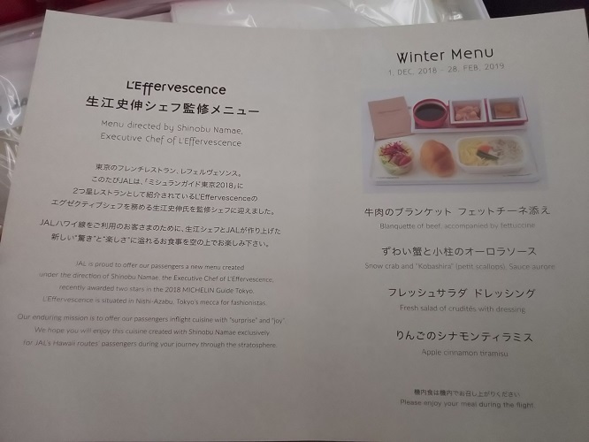 【滞在中】今回の機内食（JL786）2018年12月_e0047657_11123492.jpg