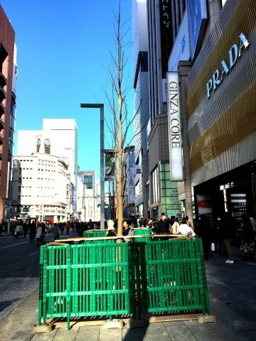 深夜の目抜き通り作業 銀座 That S 昭立造園