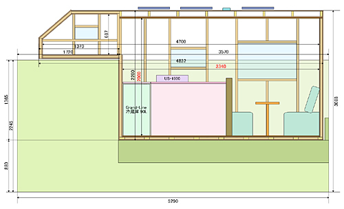 夢のトラックキャンパーを図面に起こす Martin Island 空と森と水と