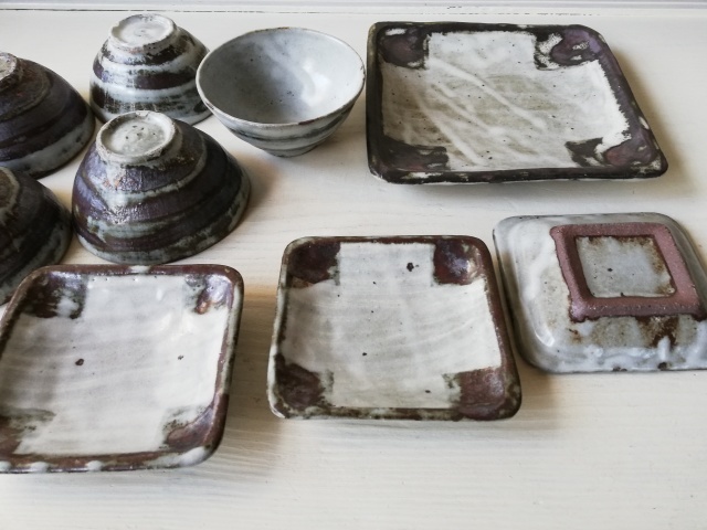 小野哲平さんの飯碗&角皿_b0207631_08363831.jpg