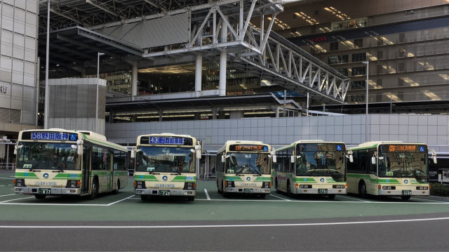 大阪シティバス 回転する方向幕バスも 大阪駅前にて 8 Nankaihawks1 S Blog