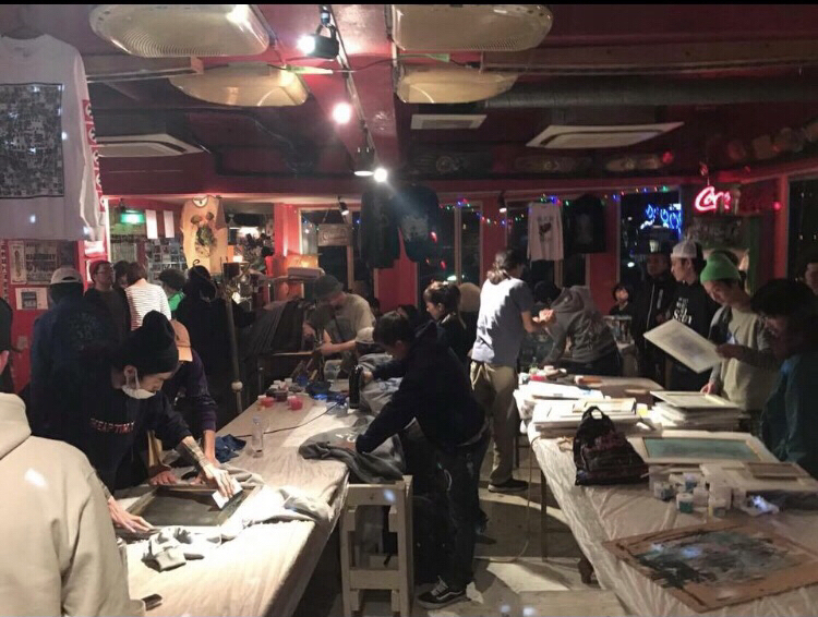 新年\"初手刷り祭\" シルクスクリーン手刷り祭 シルクdaカーニバルを江の島CurryDiner オッパーラにて１月１３日に開催しまーす❣️_d0106911_13241494.jpg
