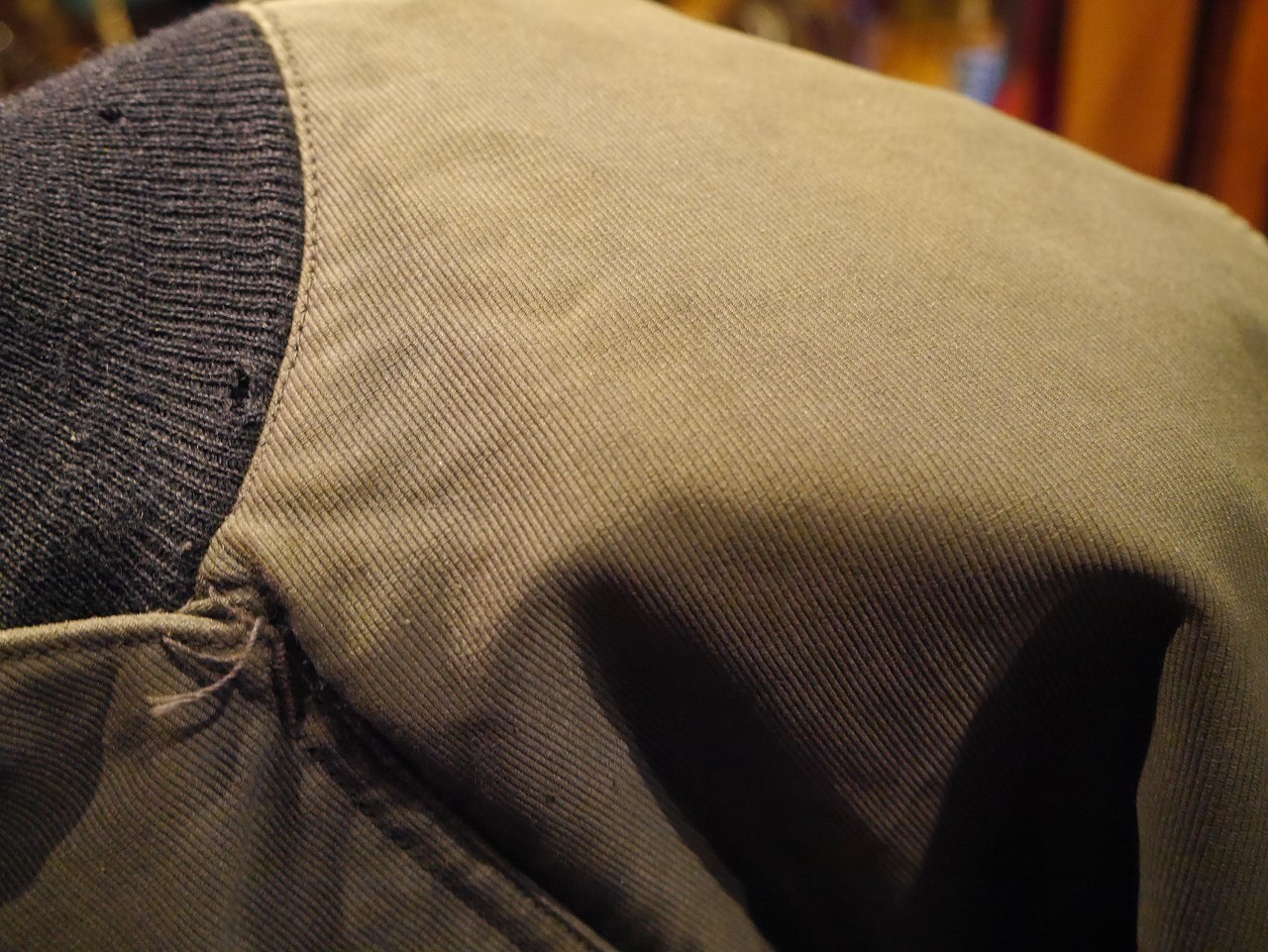 【後期フック型】US NAVY　デッキジャケット　ダファーM◆ビンテージMA-1 ビンテージ40's○U.S.NAVY N-1 NXsxデッキジャケット40