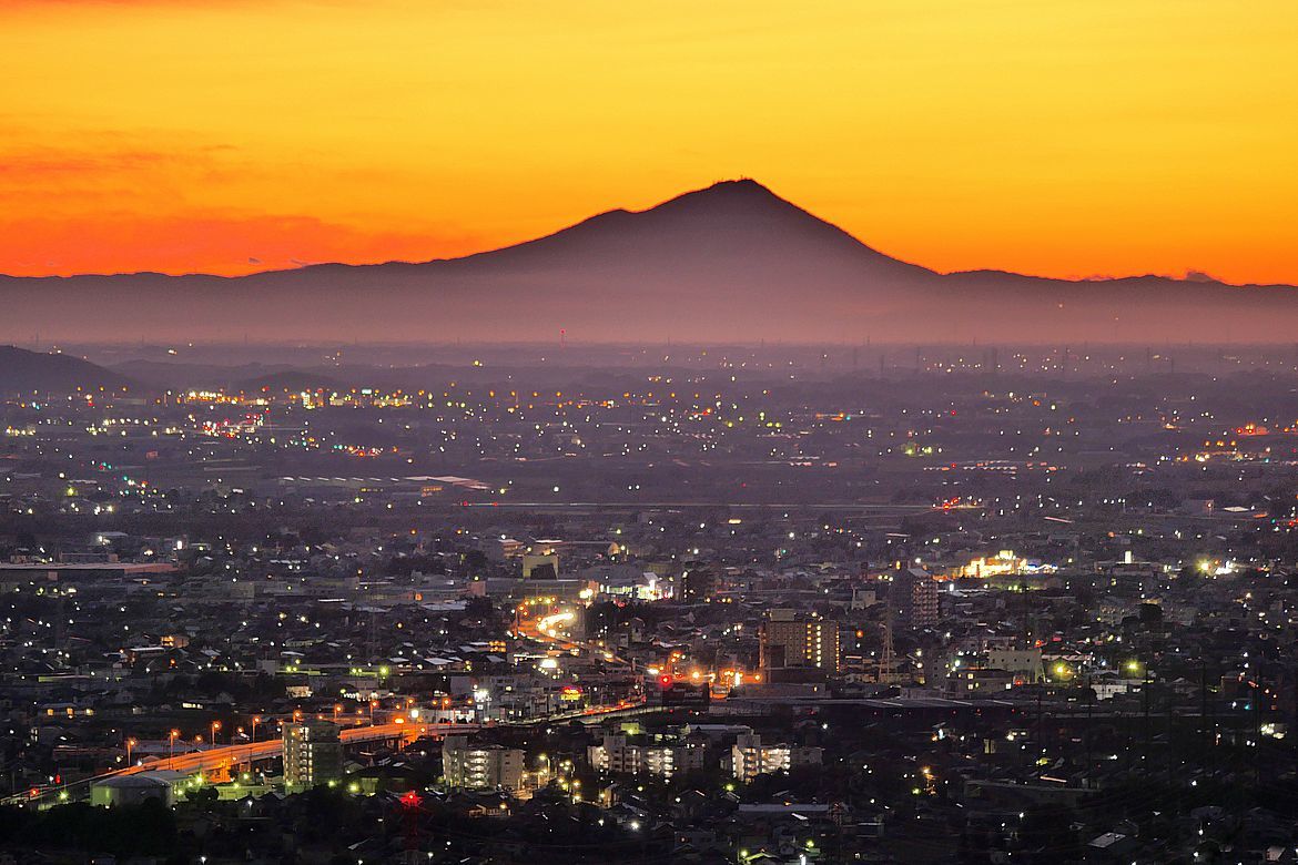 元旦絶景 秀峰筑波山 東京スカイツリー 富士山 私のデジタル写真眼