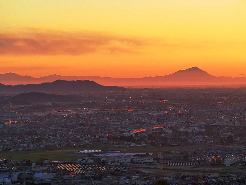 元旦絶景 秀峰筑波山 東京スカイツリー 富士山 私のデジタル写真眼