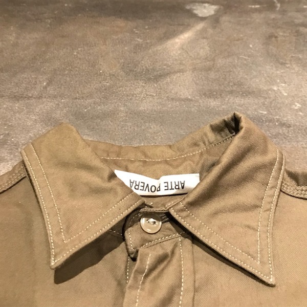 ドルマンワイドシャツ ARTE POVERA_d0364239_19365917.jpg