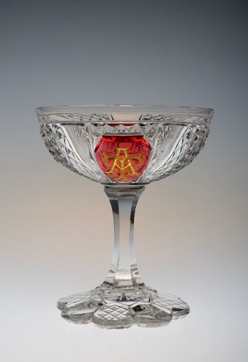 Baccarat Cut Initial Champagne coupe._c0108595_22325231.jpg
