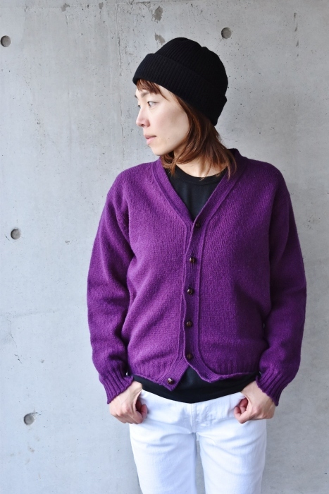 英国WOOL の元祖 Jamieson\'s PURPLE CARDIGAN_d0152280_20183911.jpg
