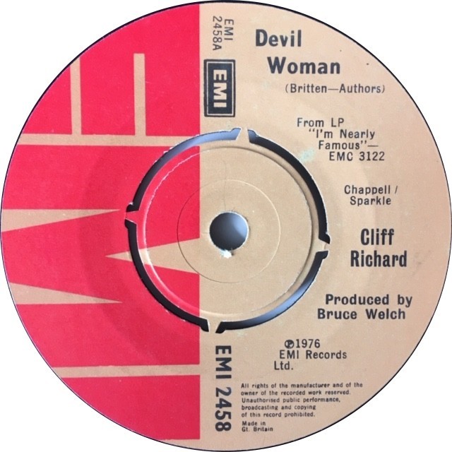 Cliff Richard ‎– Devil Woman / Love On (Shine On)_c0212161_13420009.jpeg