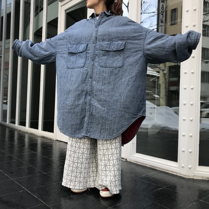 KAPITAL デニム スラッピーシャツコート kapital デニム キルティング スラッピーシャツコート