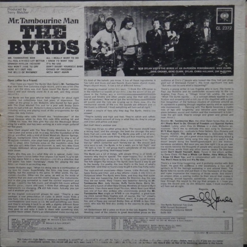 The Byrds その1　　Mr. Tambourine Man　_d0335744_22415264.jpg