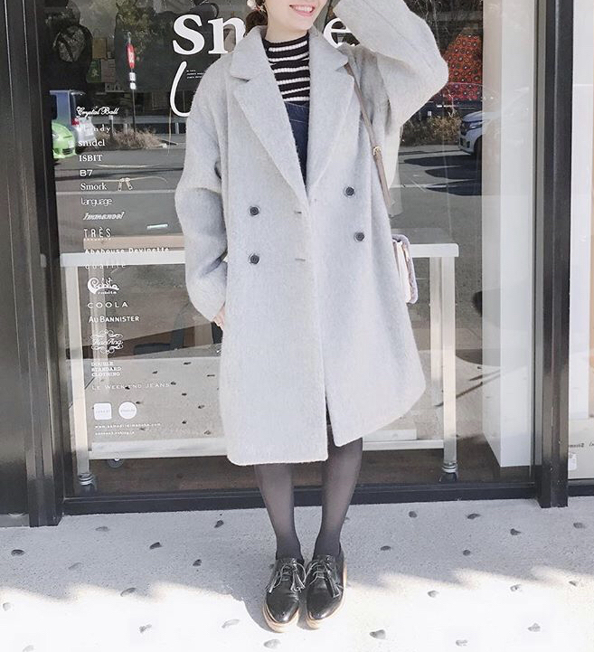 割引済み✨ Ungrid シャギーミドル丈コート　チェスターコート SALE!!!アングリッド UNGRID シャギーチェスターコート ☆NO