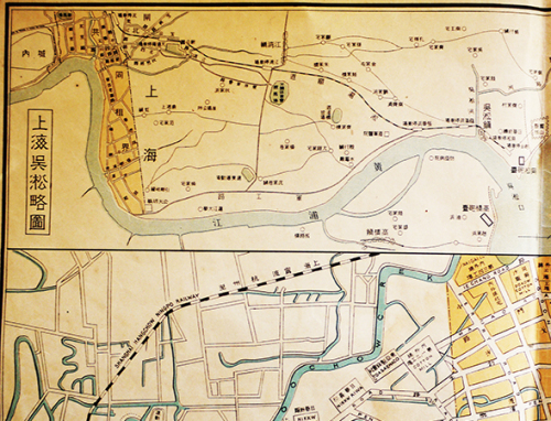 最新上海地図 共同租界/佛租界/上海呉淞略図/他　一万二千分の一　大阪朝日新聞社　昭和7年_a0285326_10563117.jpg