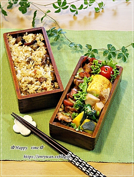 肉野菜味噌炒め弁当♪_f0348032_09394536.jpg